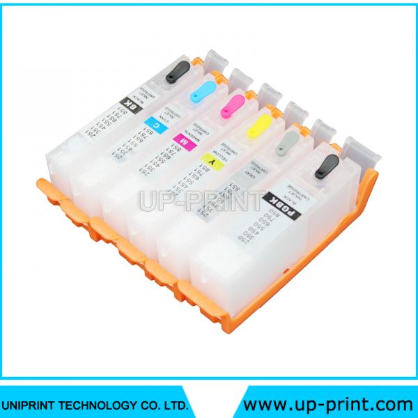 PGI750 CLI-751 BK C M Y GY Refillable ink Cartridges for Canon MG6370 ...